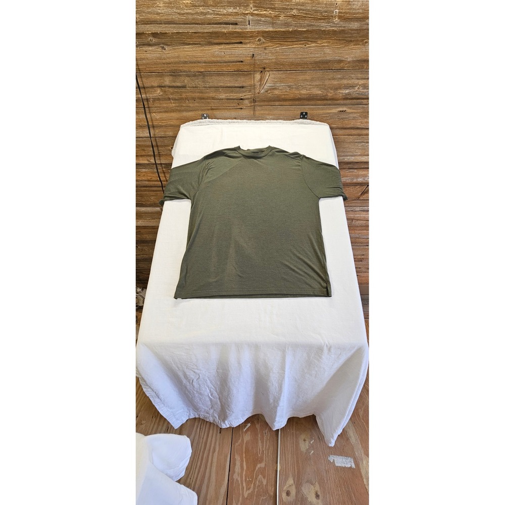 Ex Officio Adventure Mens Large Olive Green Short Sleeve T-Shirt Hiking Travel